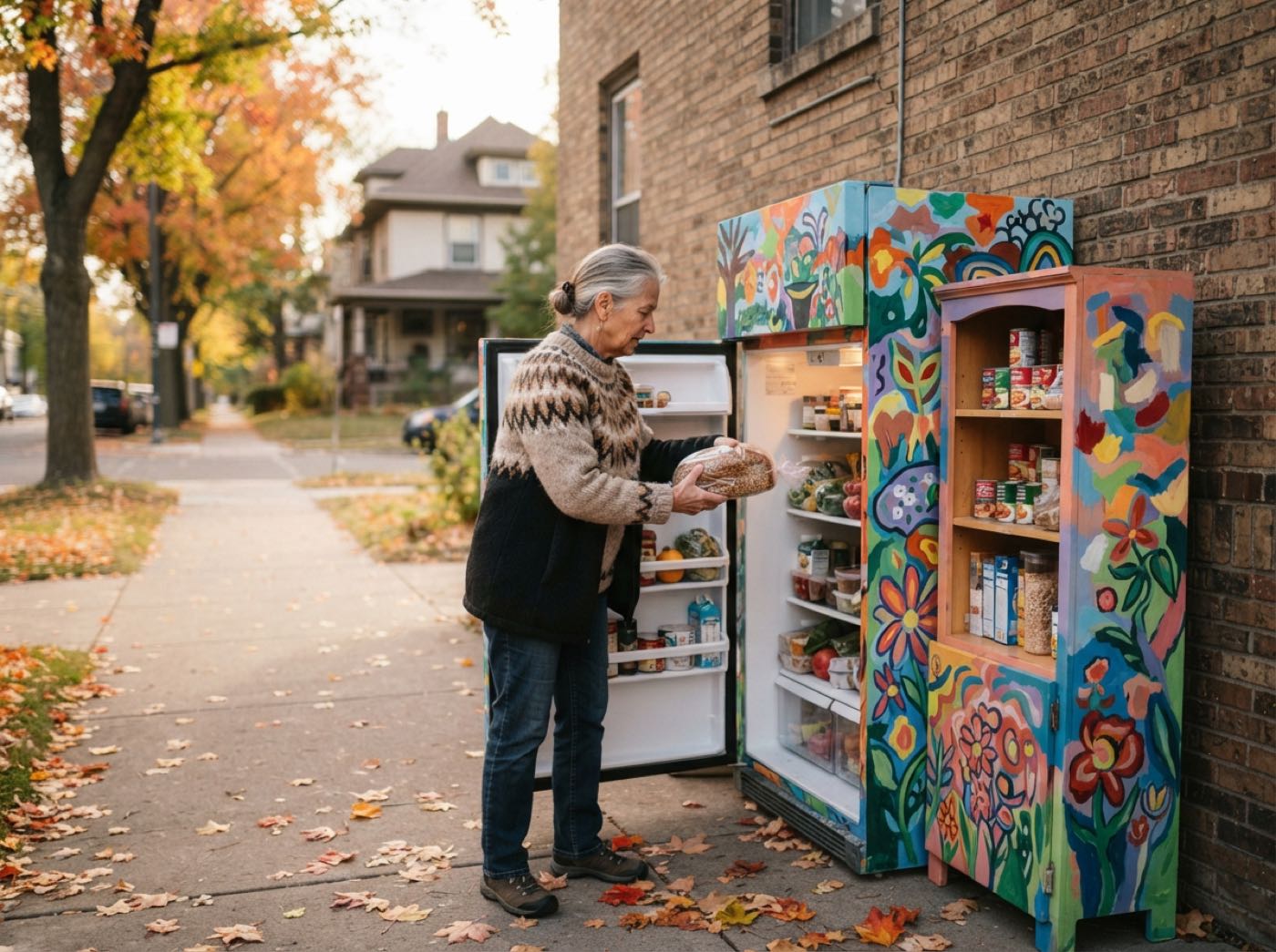 The community fridge on 31st and Bloomington